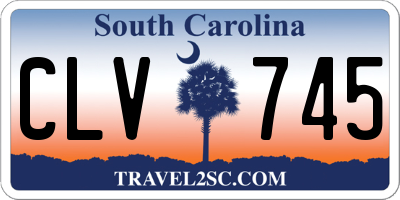 SC license plate CLV745