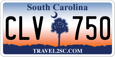 SC license plate CLV750