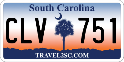 SC license plate CLV751