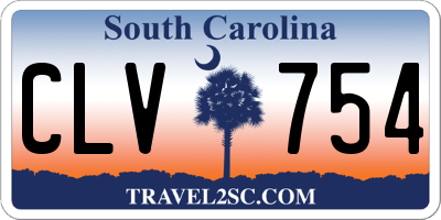 SC license plate CLV754