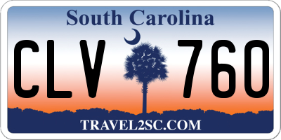 SC license plate CLV760