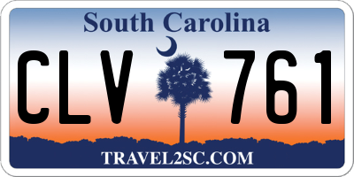 SC license plate CLV761