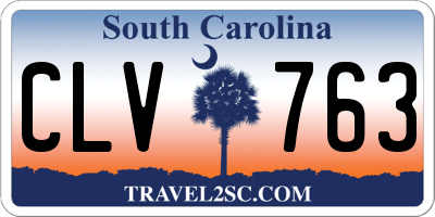 SC license plate CLV763