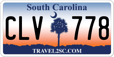 SC license plate CLV778