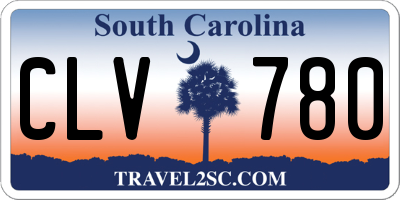 SC license plate CLV780