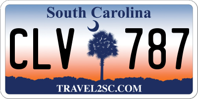 SC license plate CLV787