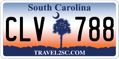 SC license plate CLV788