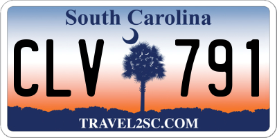 SC license plate CLV791