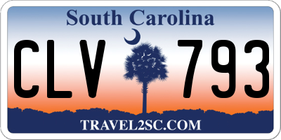 SC license plate CLV793