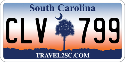 SC license plate CLV799