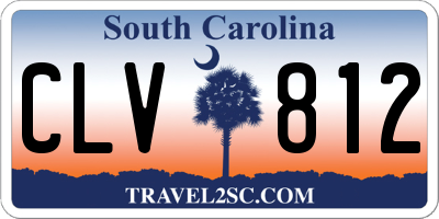 SC license plate CLV812