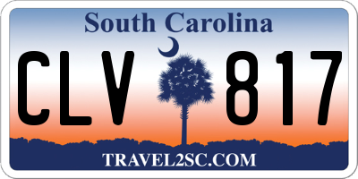 SC license plate CLV817