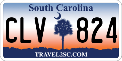 SC license plate CLV824