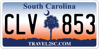 SC license plate CLV853