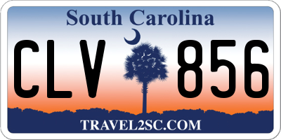 SC license plate CLV856