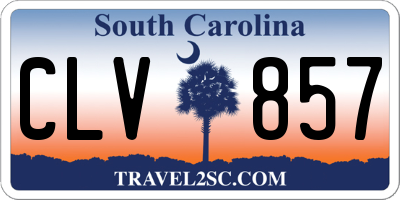 SC license plate CLV857