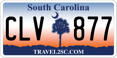 SC license plate CLV877