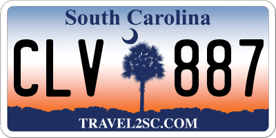 SC license plate CLV887