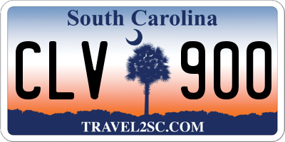 SC license plate CLV900