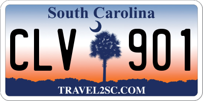 SC license plate CLV901