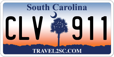 SC license plate CLV911
