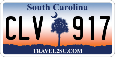 SC license plate CLV917