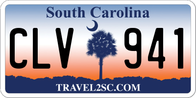 SC license plate CLV941