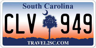 SC license plate CLV949