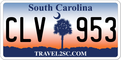 SC license plate CLV953
