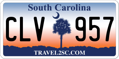 SC license plate CLV957