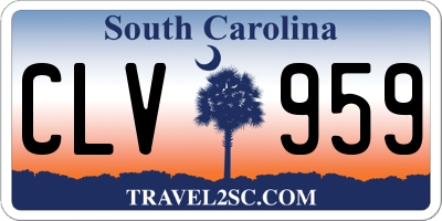 SC license plate CLV959
