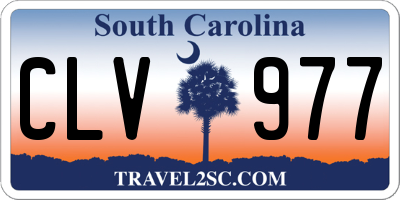 SC license plate CLV977