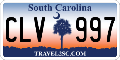 SC license plate CLV997