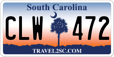 SC license plate CLW472