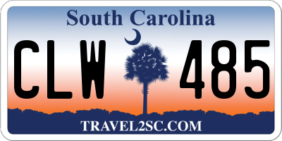 SC license plate CLW485