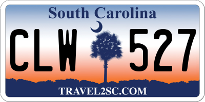 SC license plate CLW527