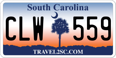 SC license plate CLW559