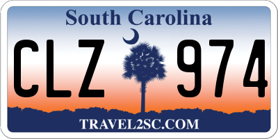 SC license plate CLZ974