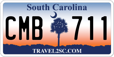 SC license plate CMB711