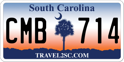 SC license plate CMB714