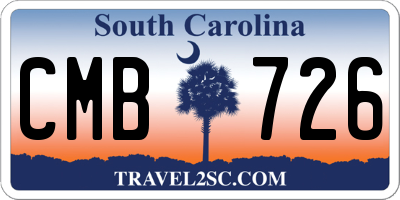 SC license plate CMB726