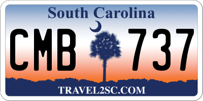 SC license plate CMB737
