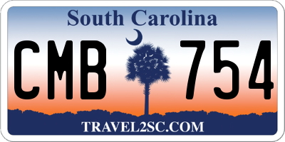 SC license plate CMB754
