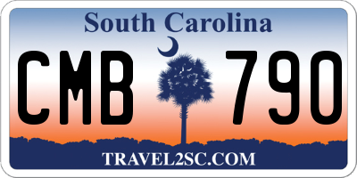 SC license plate CMB790