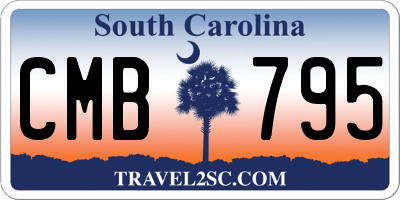 SC license plate CMB795
