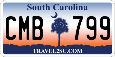 SC license plate CMB799