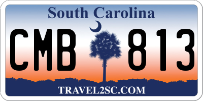 SC license plate CMB813