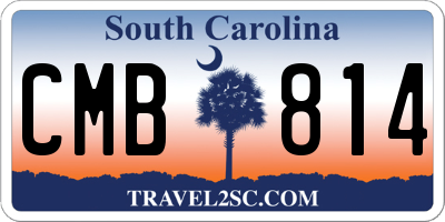 SC license plate CMB814