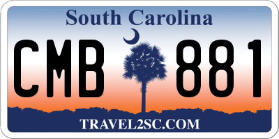 SC license plate CMB881