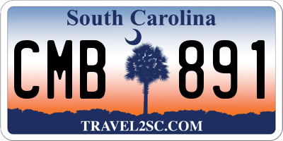 SC license plate CMB891